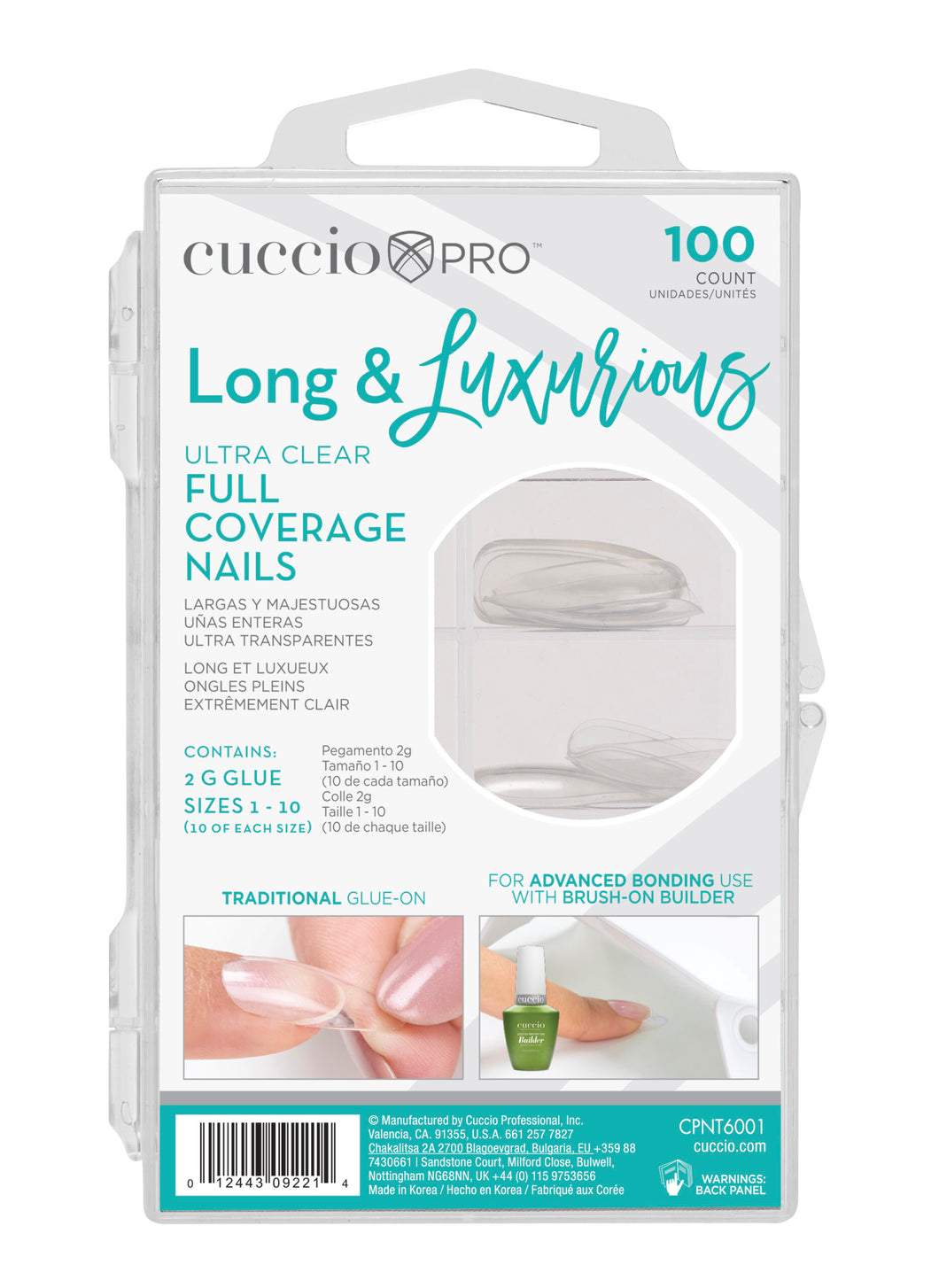 Long & Luxurious Ultra Clear Full Cover Tips 100ct